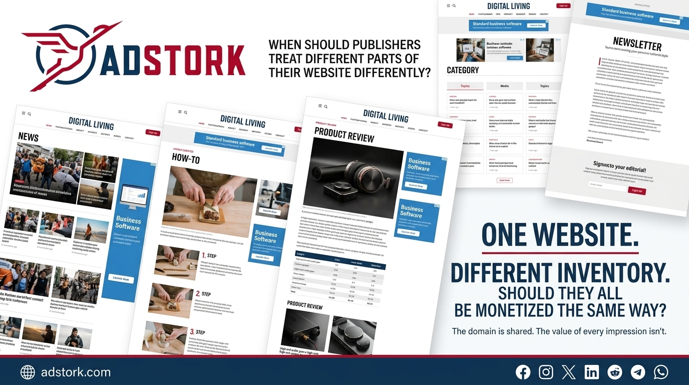 When Should Publishers Treat Different Parts of Their Website Differently?